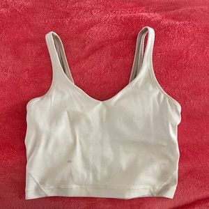 LULULEMON ALIGN WHITE YOGA TANK| SIZE 2